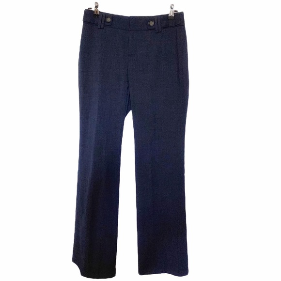 Banana Republic Pants - BANANA REPUBLIC PETITE WOOL BLEND NAVY JACKSON FIT STRAIGHT LEG  TROUSER PANTS